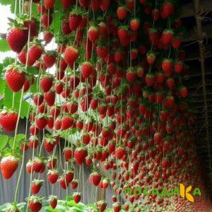 Клубника ампельная Анастасия купить по цене от 370р. в интернет-магазине «Посадика» с доставкой почтой в в Курганинске и по всей России – [изображение №1].
